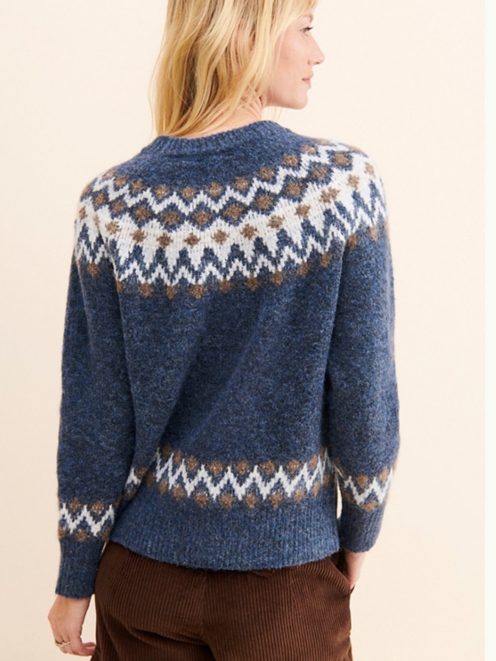 RD Style Fair Isle Sweater Size Large - Picture 2 of 4